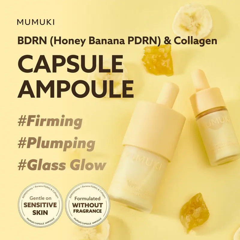 [MUMUKI] Honey Banana BDRN Capsule Ampoule Serum - 30ml Korean Skincare